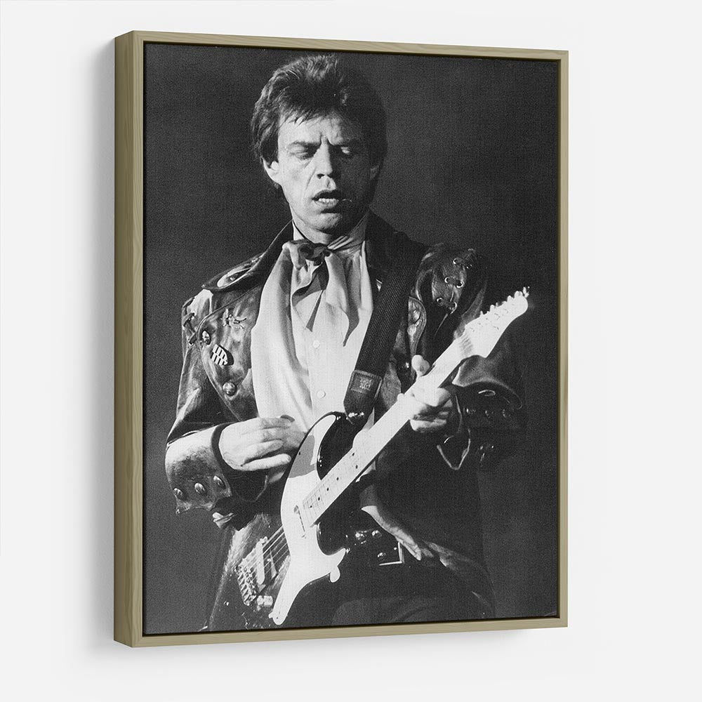 Mick Jagger on guitar HD Metal Print