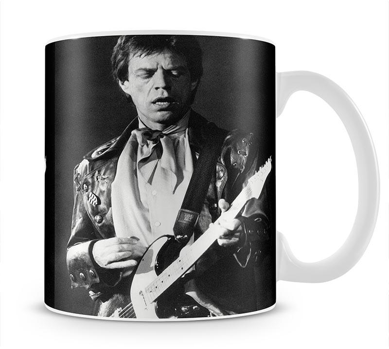 Mick Jagger on guitar Mug - Canvas Art Rocks - 1