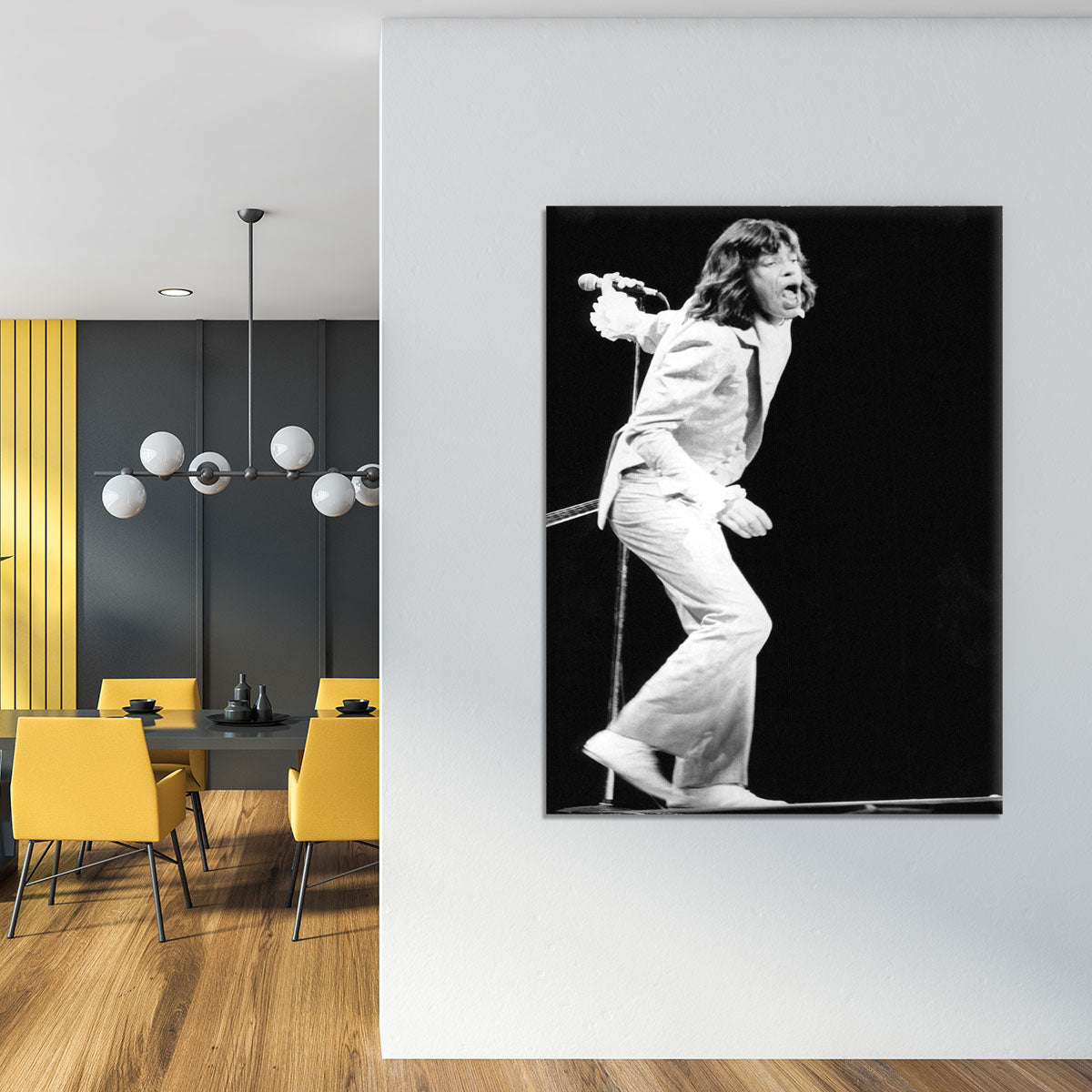 Mick Jagger on stage seventies Canvas Print or Poster - Canvas Art Rocks - 4