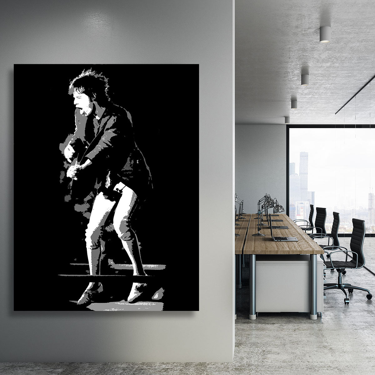 Mick Jagger pedal pusher style Canvas Print or Poster - Canvas Art Rocks - 3