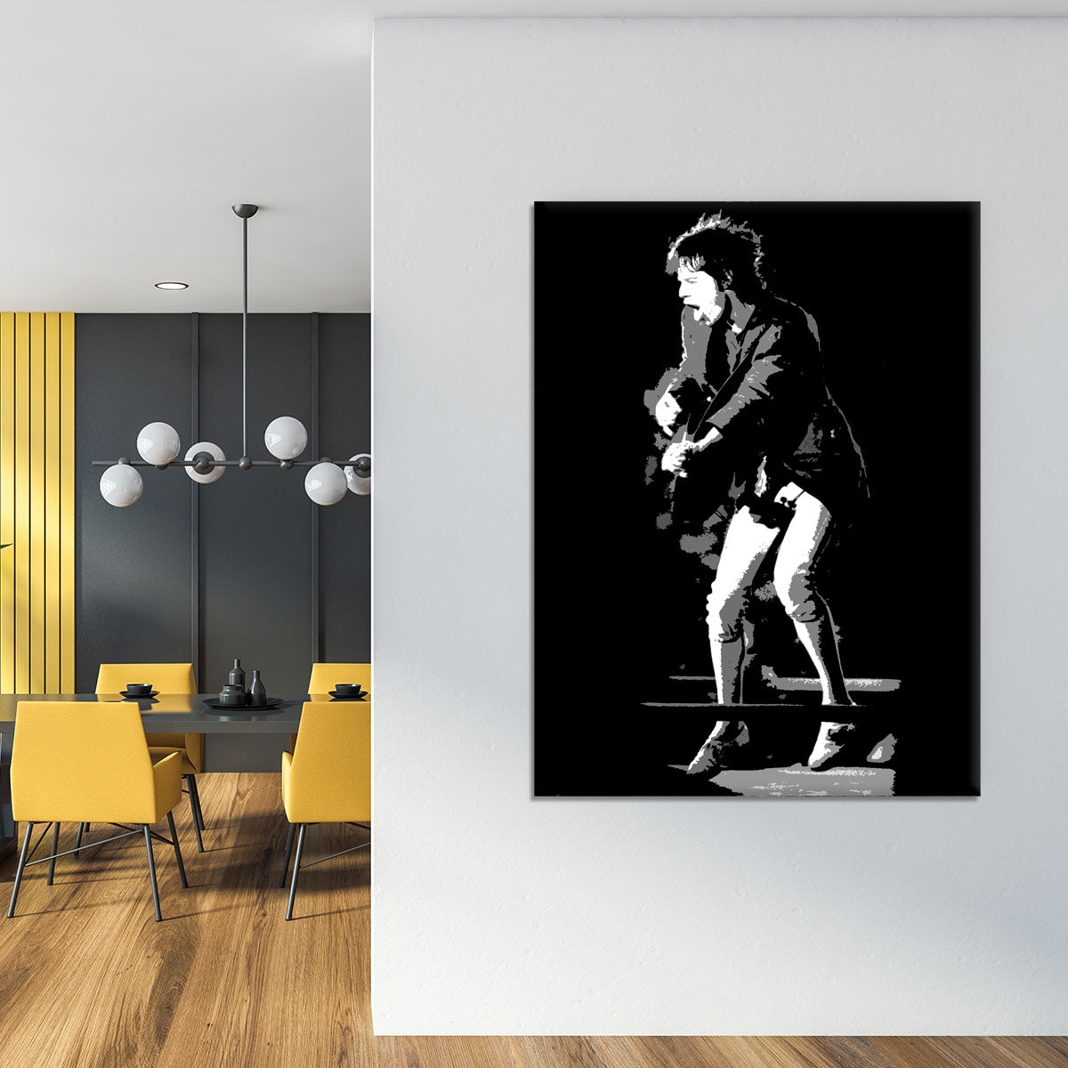 Mick Jagger pedal pusher style Canvas Print or Poster - Canvas Art Rocks - 4