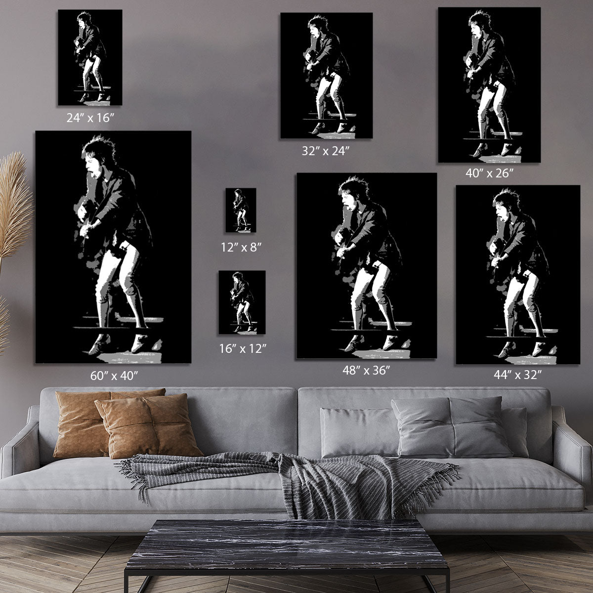 Mick Jagger pedal pusher style Canvas Print or Poster - Canvas Art Rocks - 7