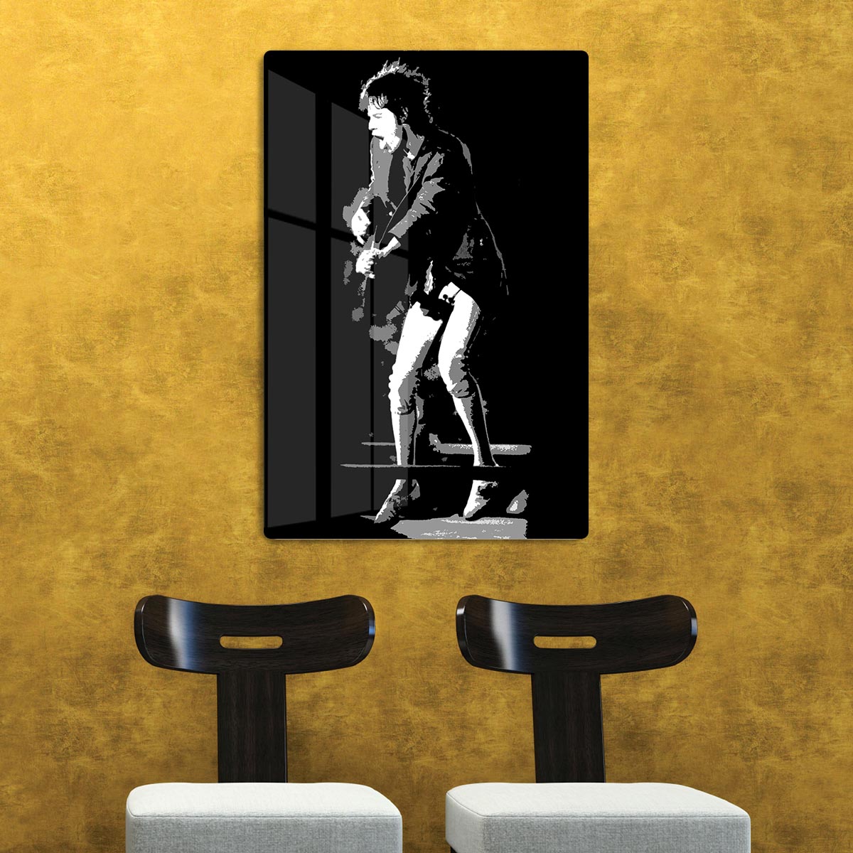 Mick Jagger pedal pusher style HD Metal Print