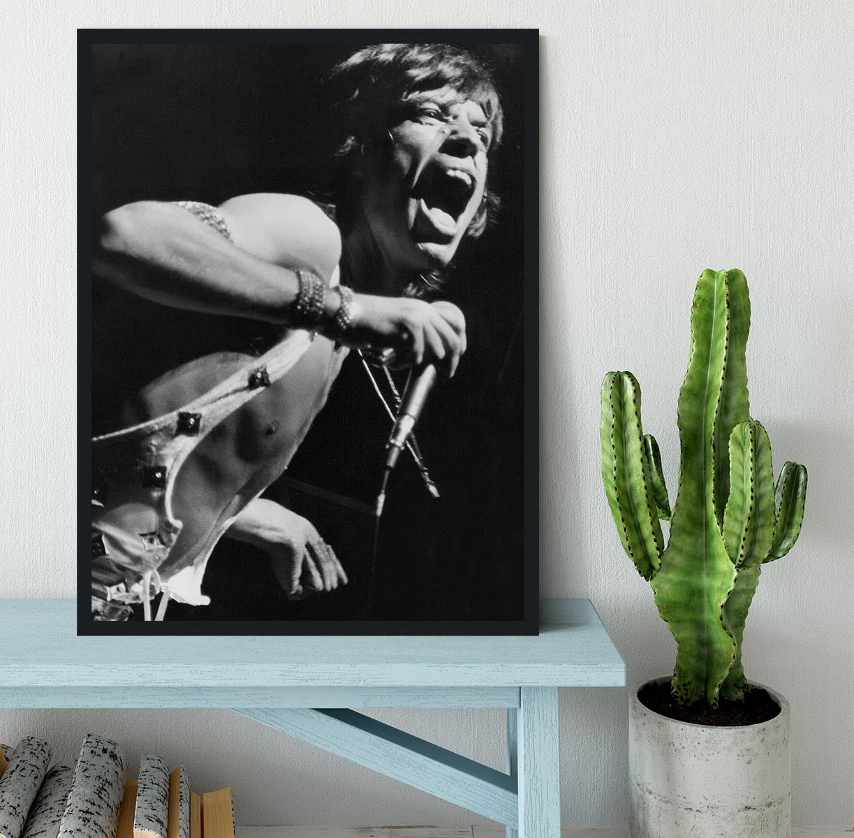 Mick Jagger performs in Vienna Framed Print - Canvas Art Rocks - 2