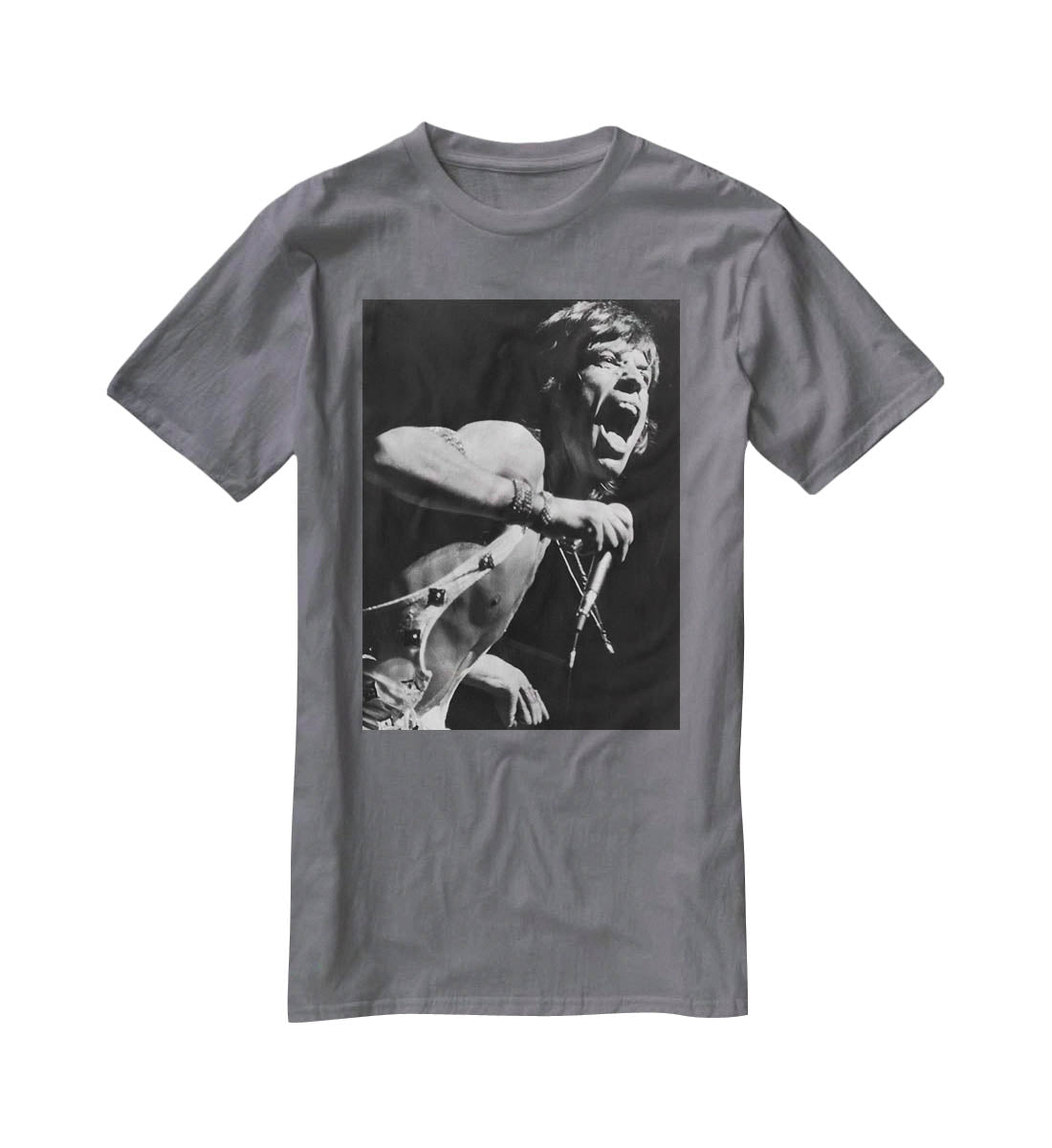 Mick Jagger performs in Vienna T-Shirt - Canvas Art Rocks - 3