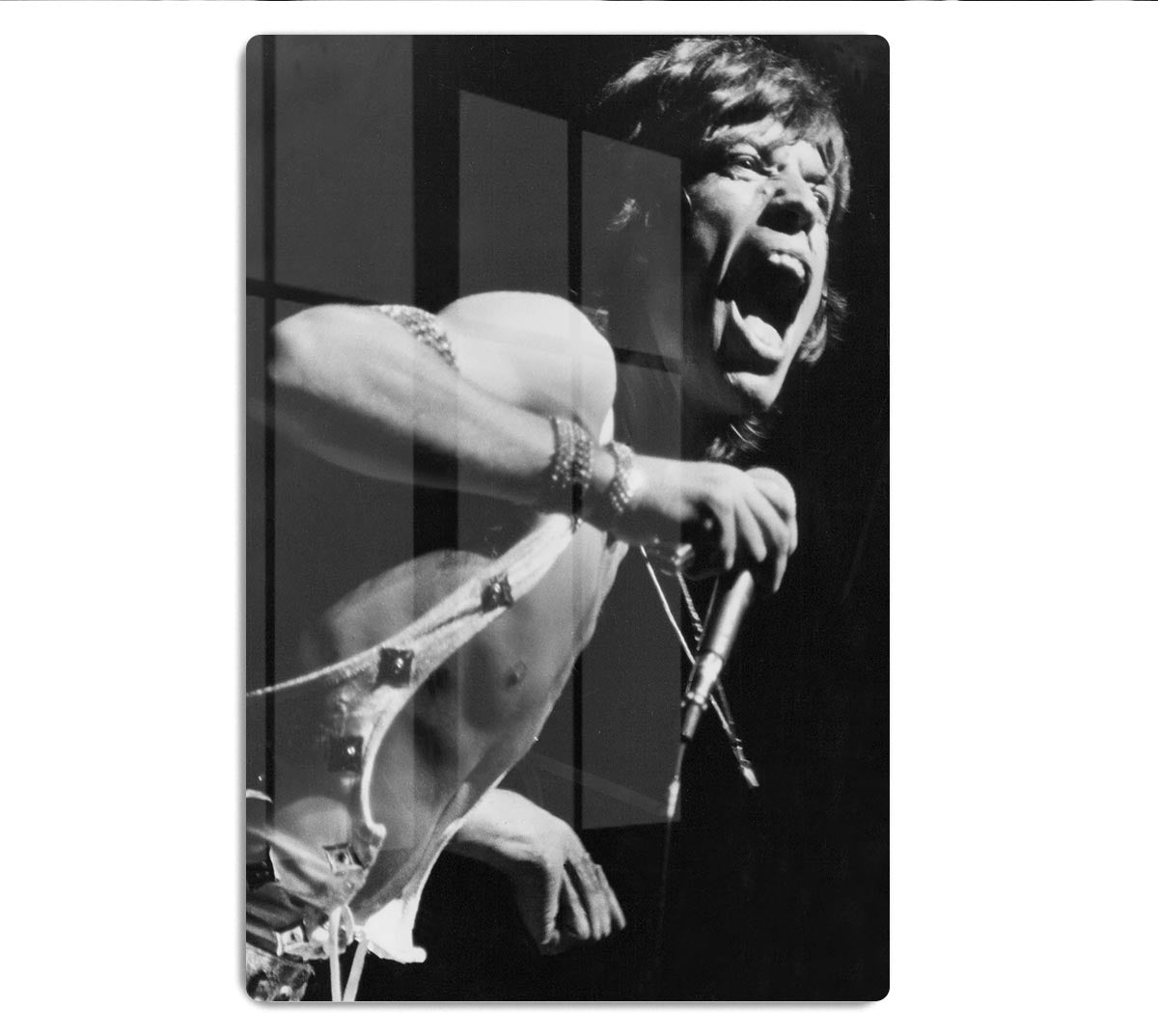 Mick Jagger performs in Vienna HD Metal Print