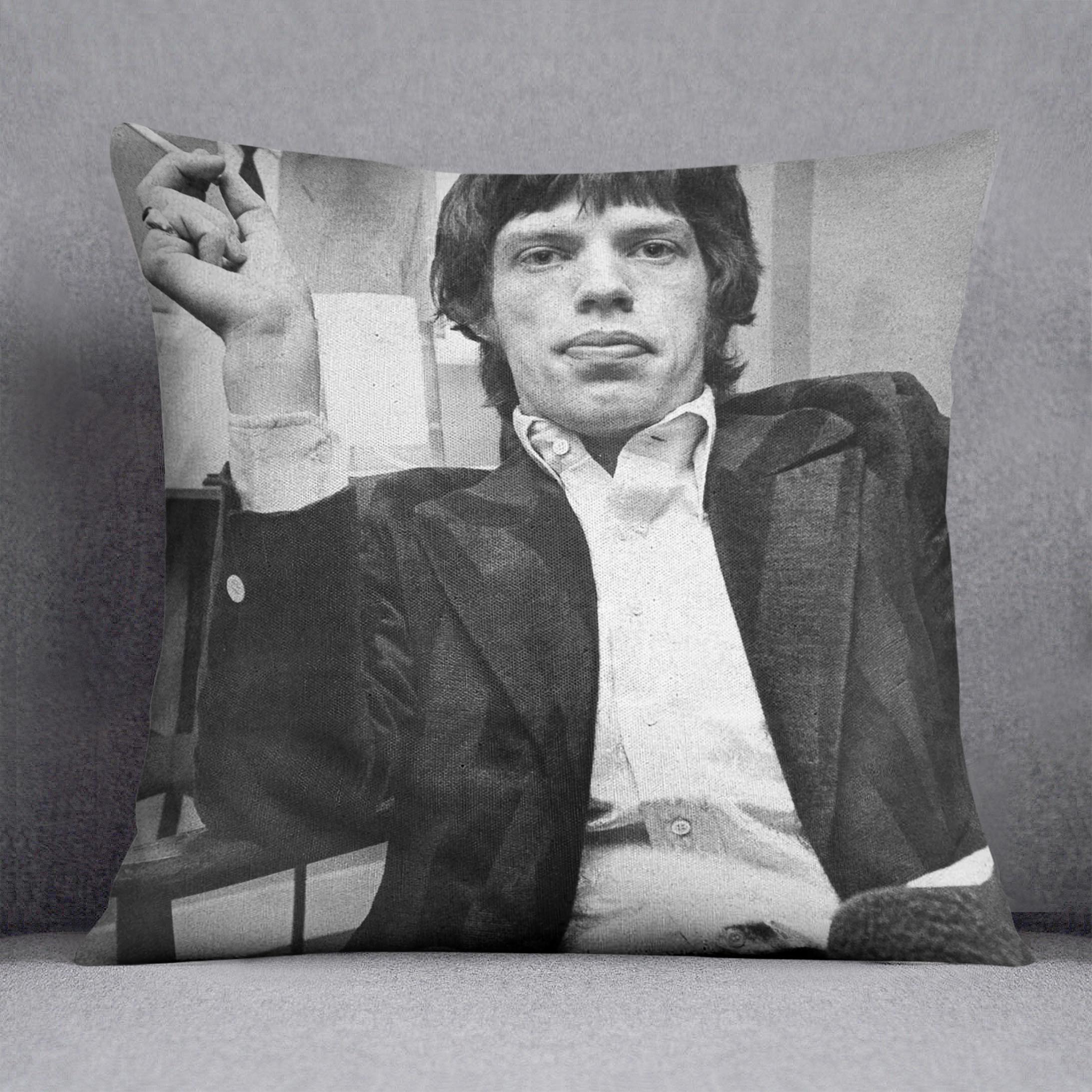 Mick Jagger with a smoke Cushion