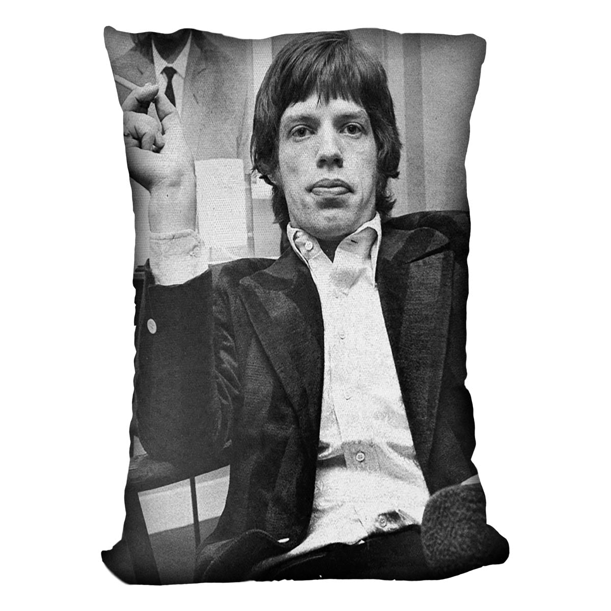 Mick Jagger with a smoke Cushion