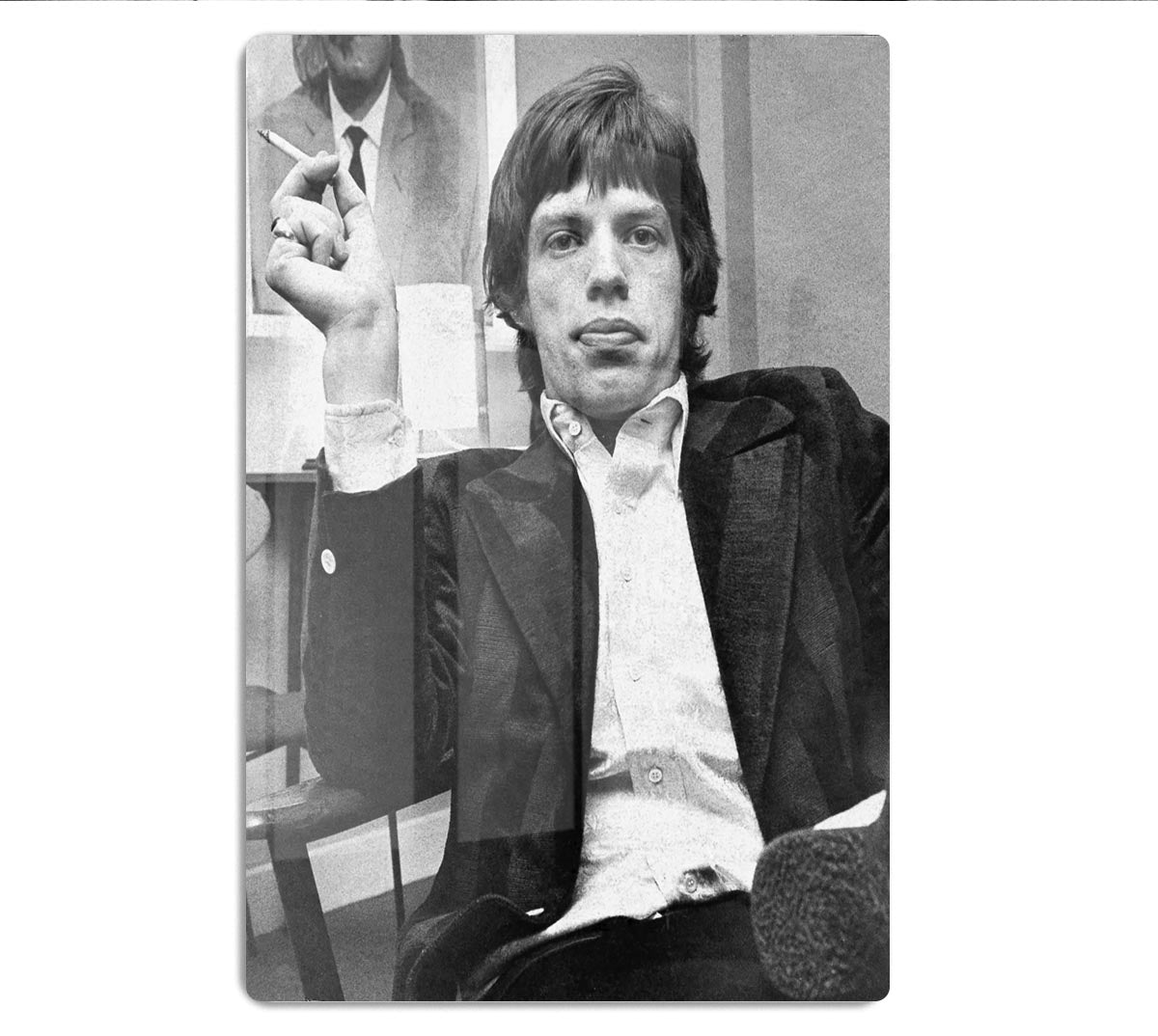 Mick Jagger with a smoke HD Metal Print