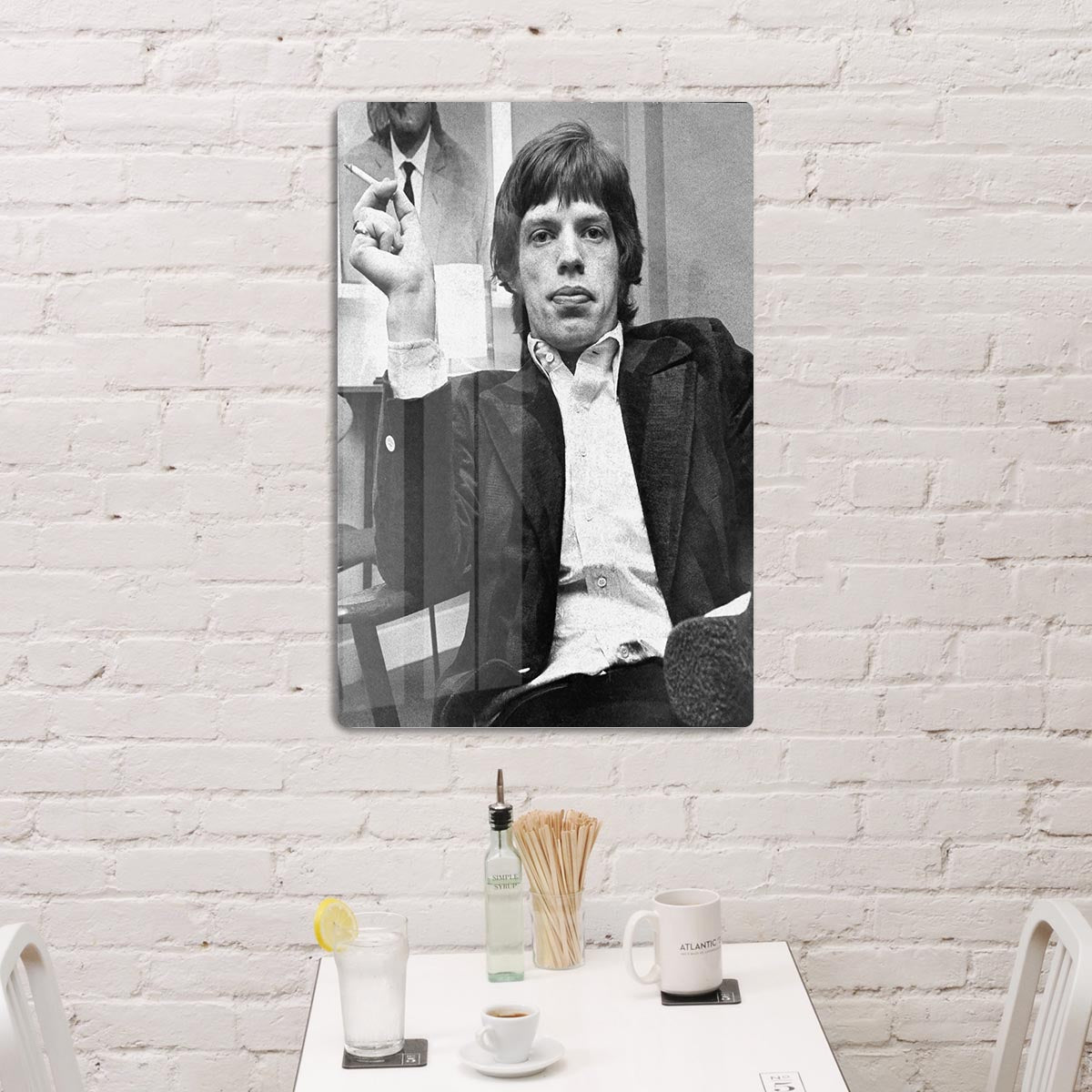 Mick Jagger with a smoke HD Metal Print