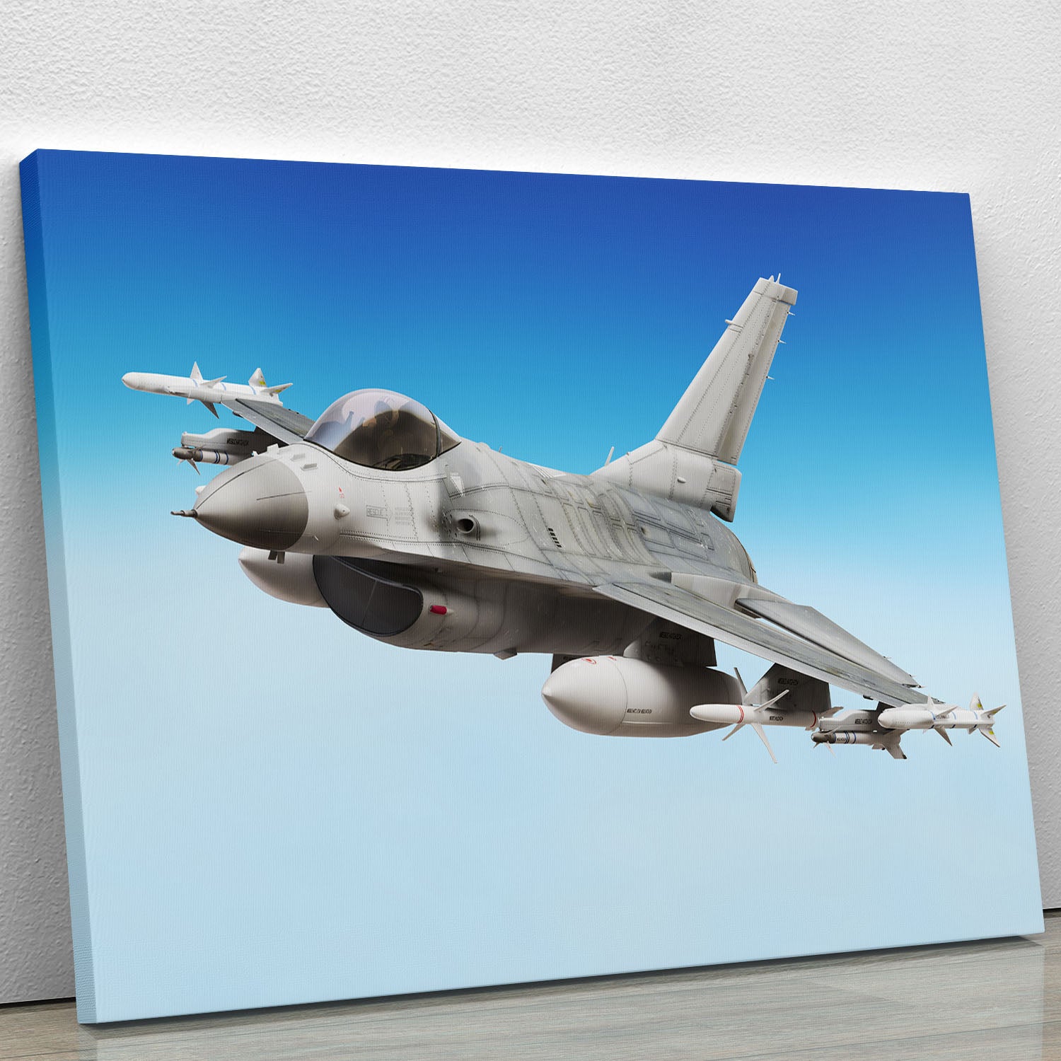Military fighter jet close up Canvas Print or Poster - Canvas Art Rocks - 1