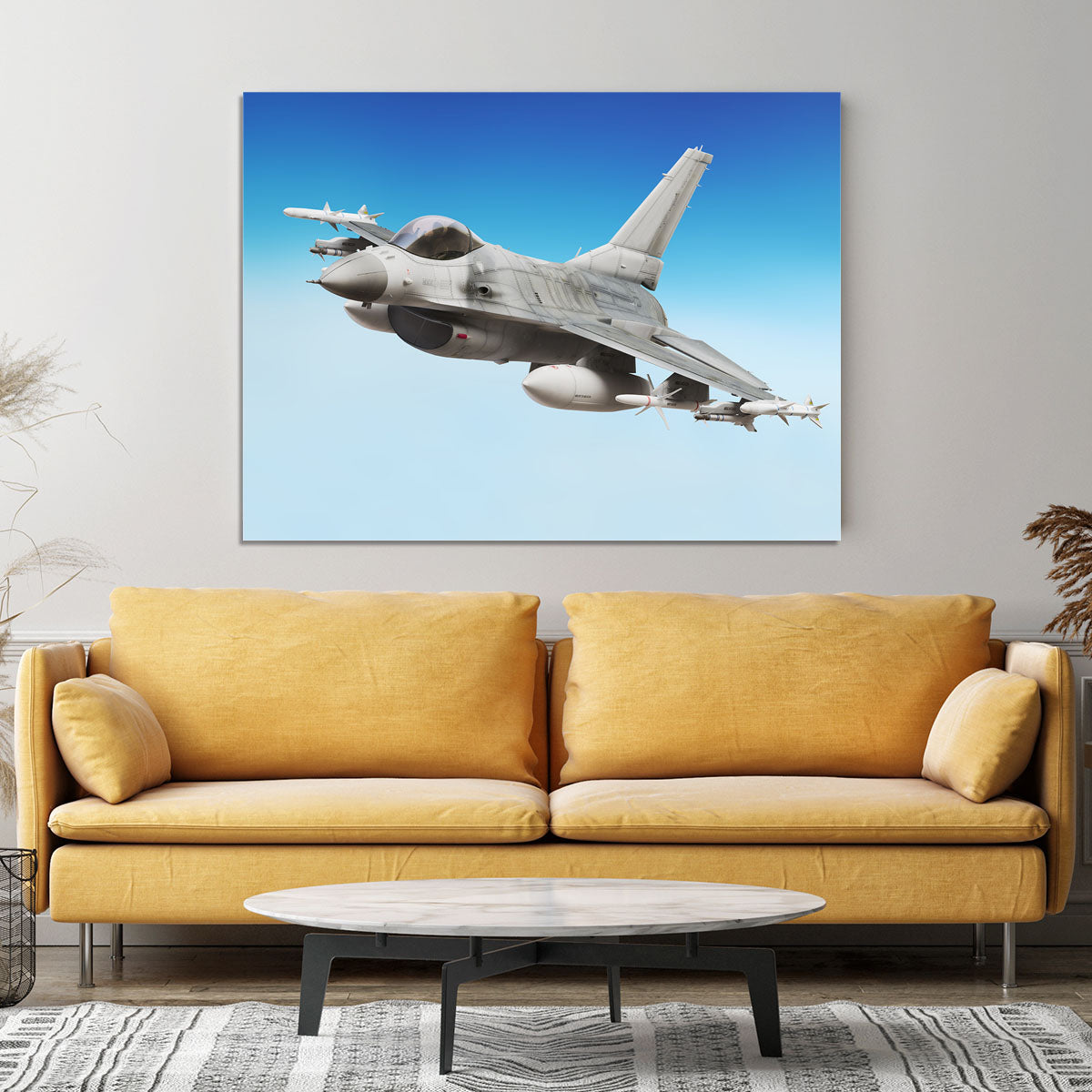 Military fighter jet close up Canvas Print or Poster - Canvas Art Rocks - 4