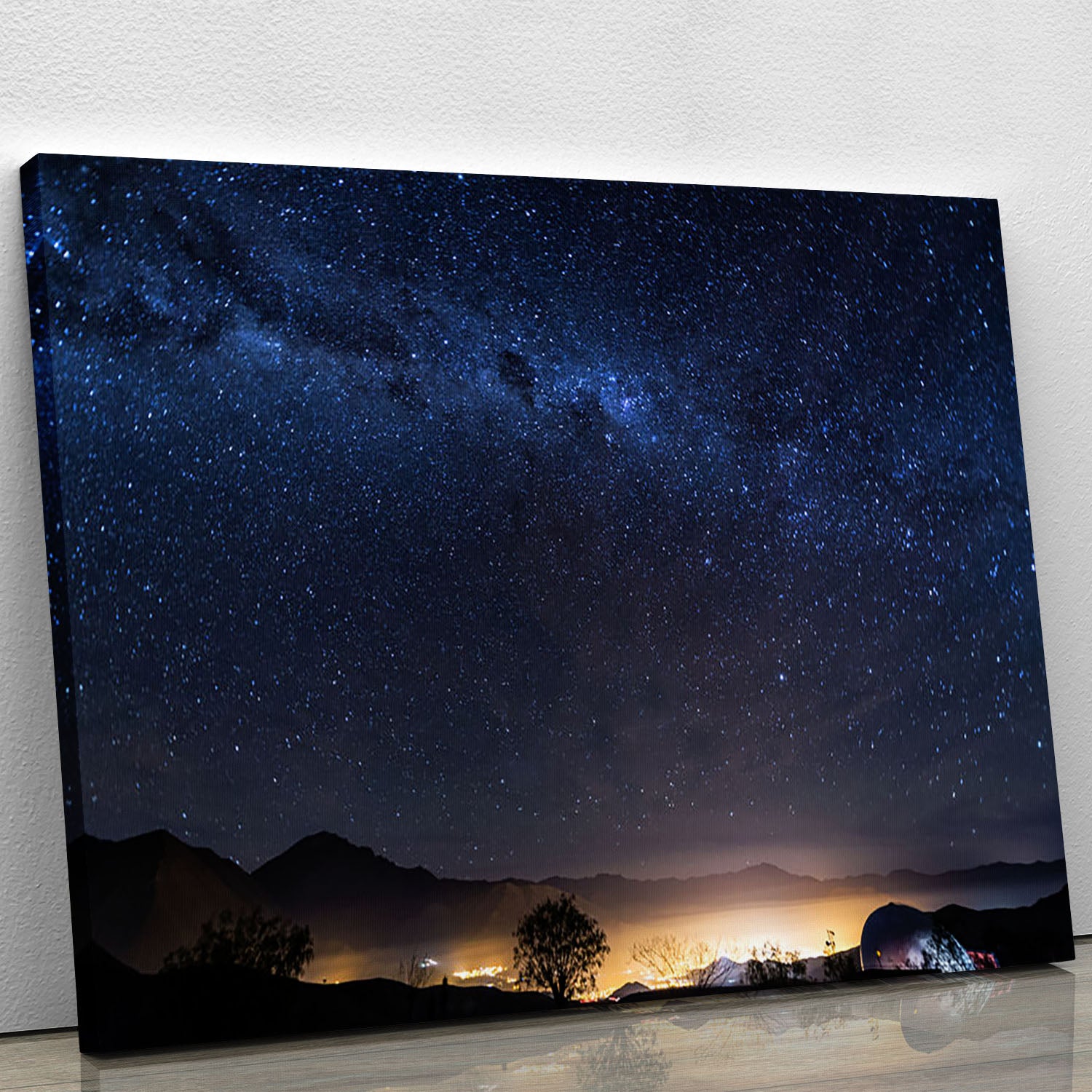 Milky Way over the Elqui Valley Canvas Print or Poster - Canvas Art Rocks - 1