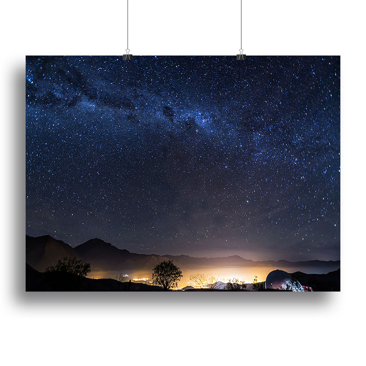 Milky Way over the Elqui Valley Canvas Print or Poster - Canvas Art Rocks - 2