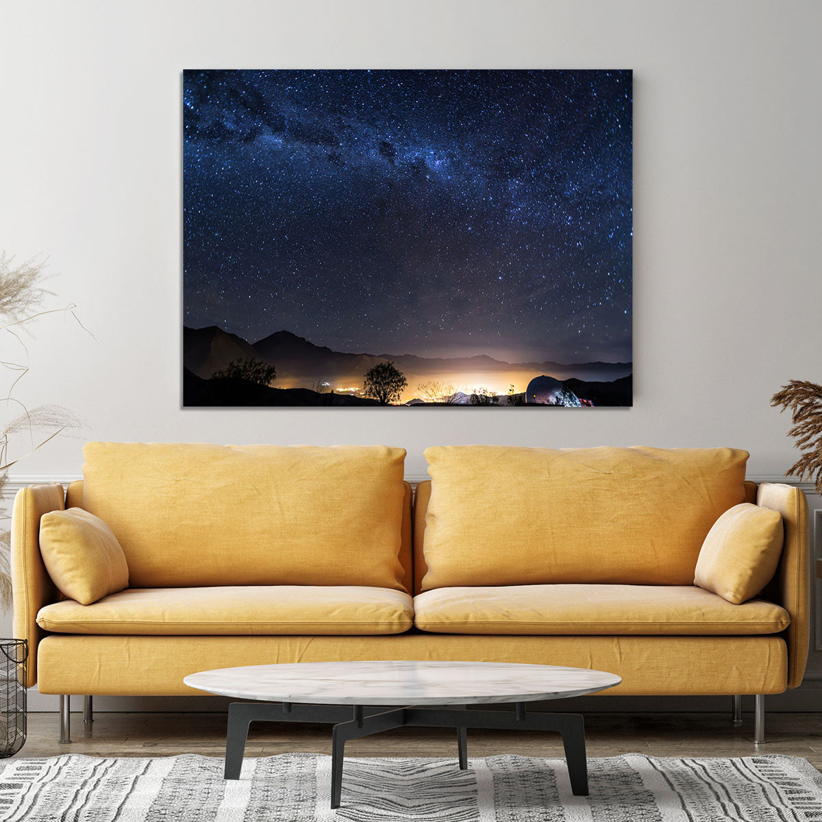 Milky Way over the Elqui Valley Canvas Print or Poster - Canvas Art Rocks - 4