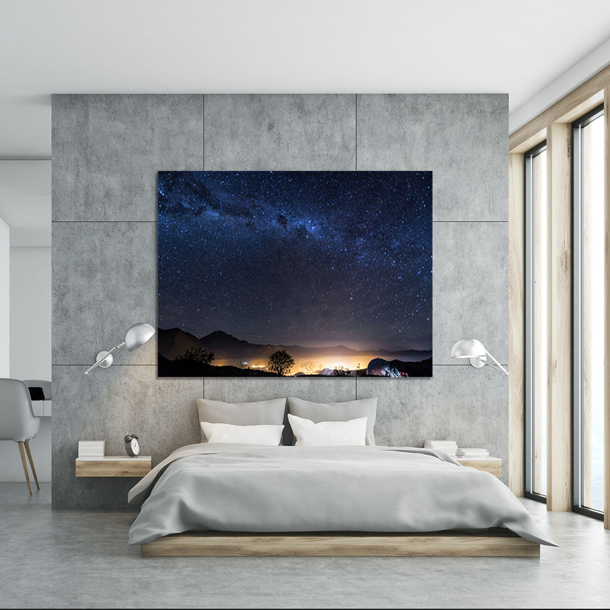 Milky Way over the Elqui Valley Canvas Print or Poster - Canvas Art Rocks - 5