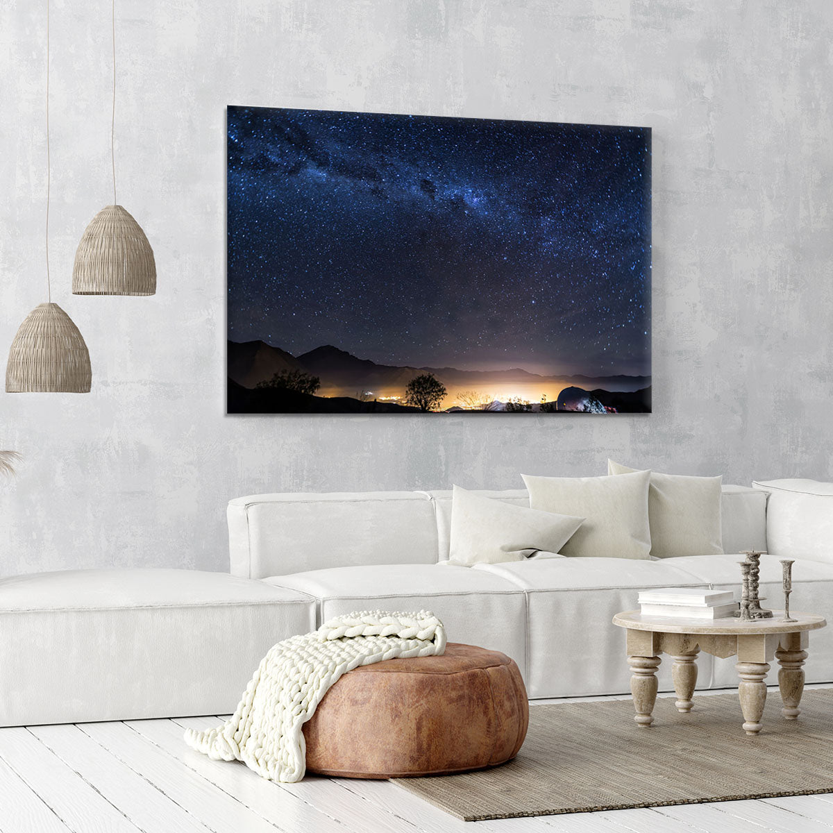 Milky Way over the Elqui Valley Canvas Print or Poster - Canvas Art Rocks - 6