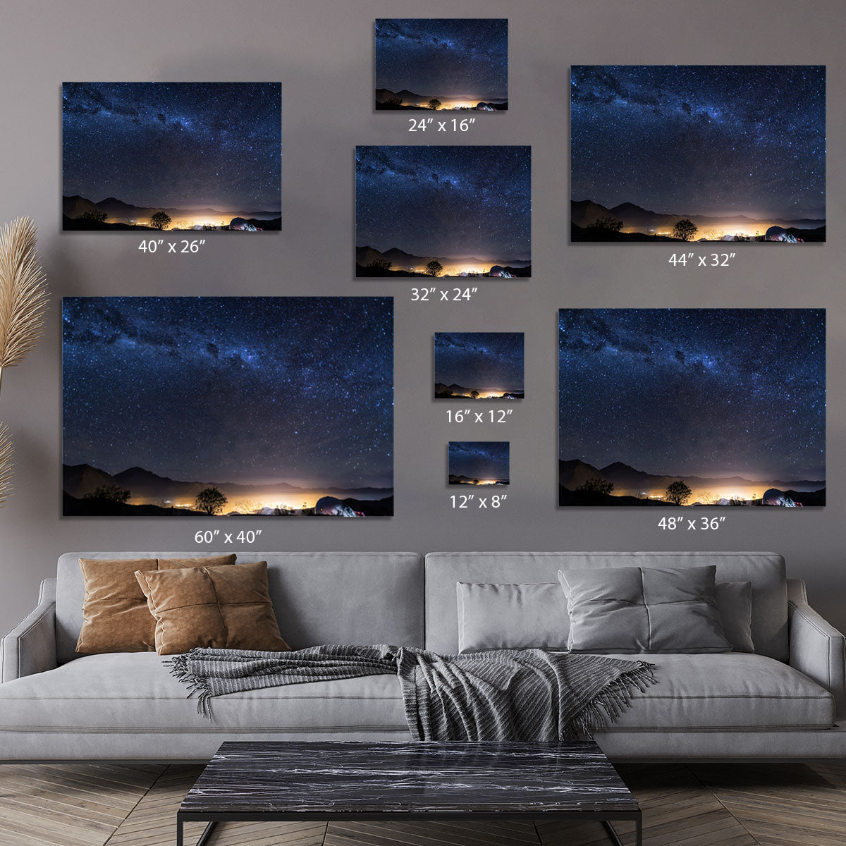 Milky Way over the Elqui Valley Canvas Print or Poster - Canvas Art Rocks - 7