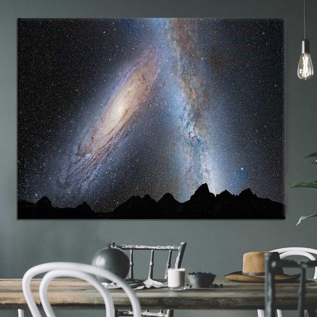 Milky Way Sky Canvas Print or Poster