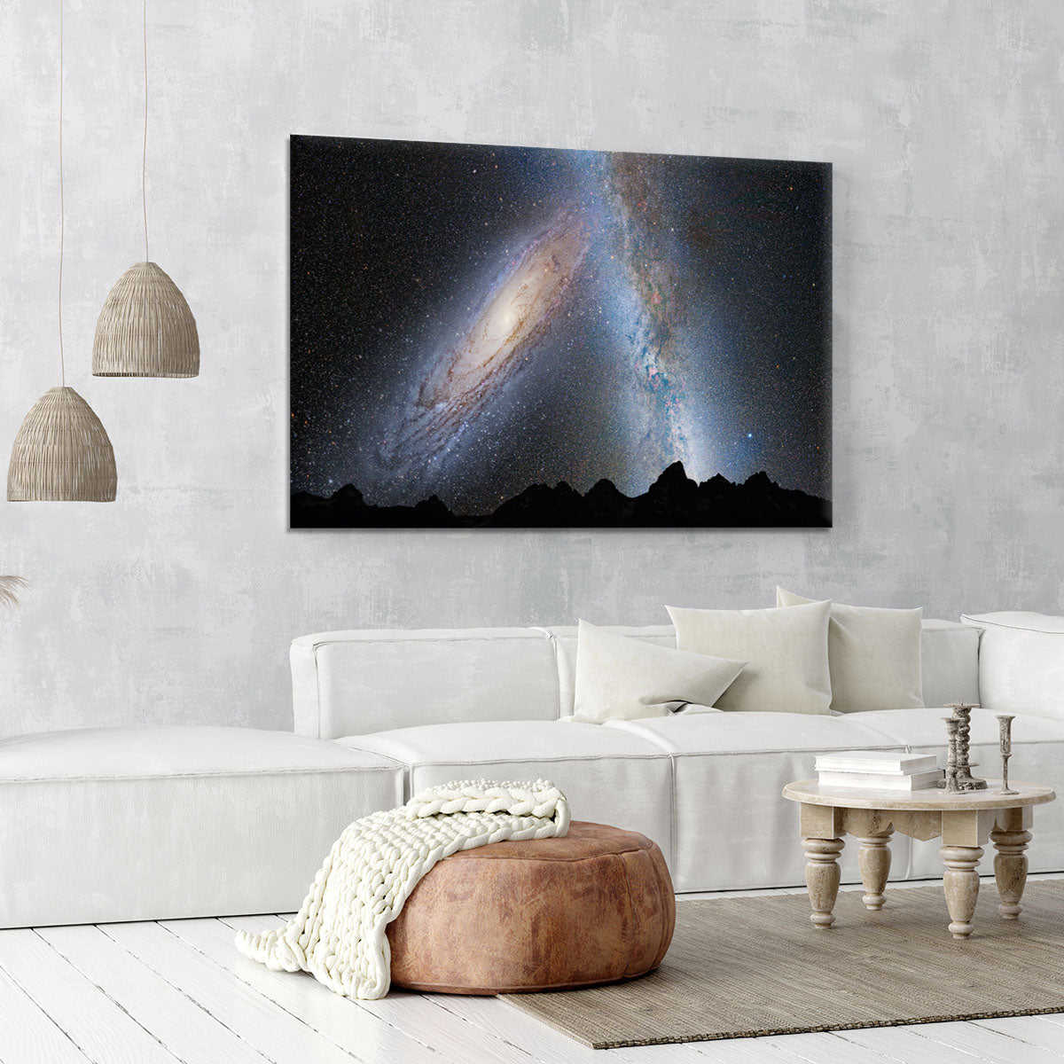 Milky Way Sky Canvas Print or Poster