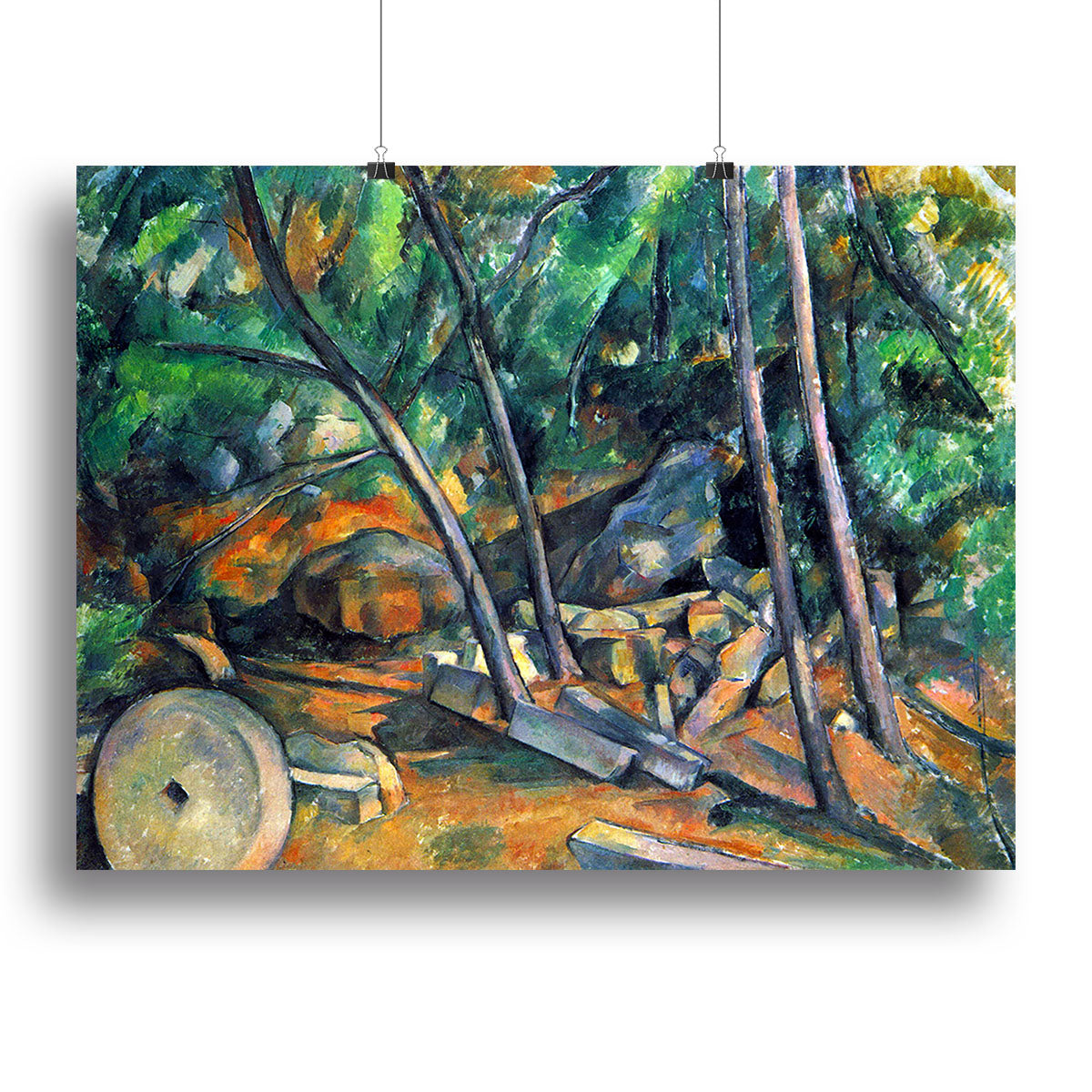Mill Stone by Cezanne Canvas Print or Poster - Canvas Art Rocks - 2