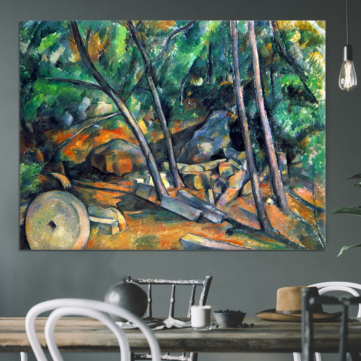 Mill Stone by Cezanne Canvas Print or Poster - Canvas Art Rocks - 3
