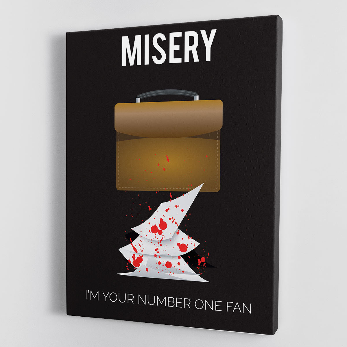 Misery Im Your Number One Fan Minimal Movie Canvas Print or Poster - Canvas Art Rocks - 1