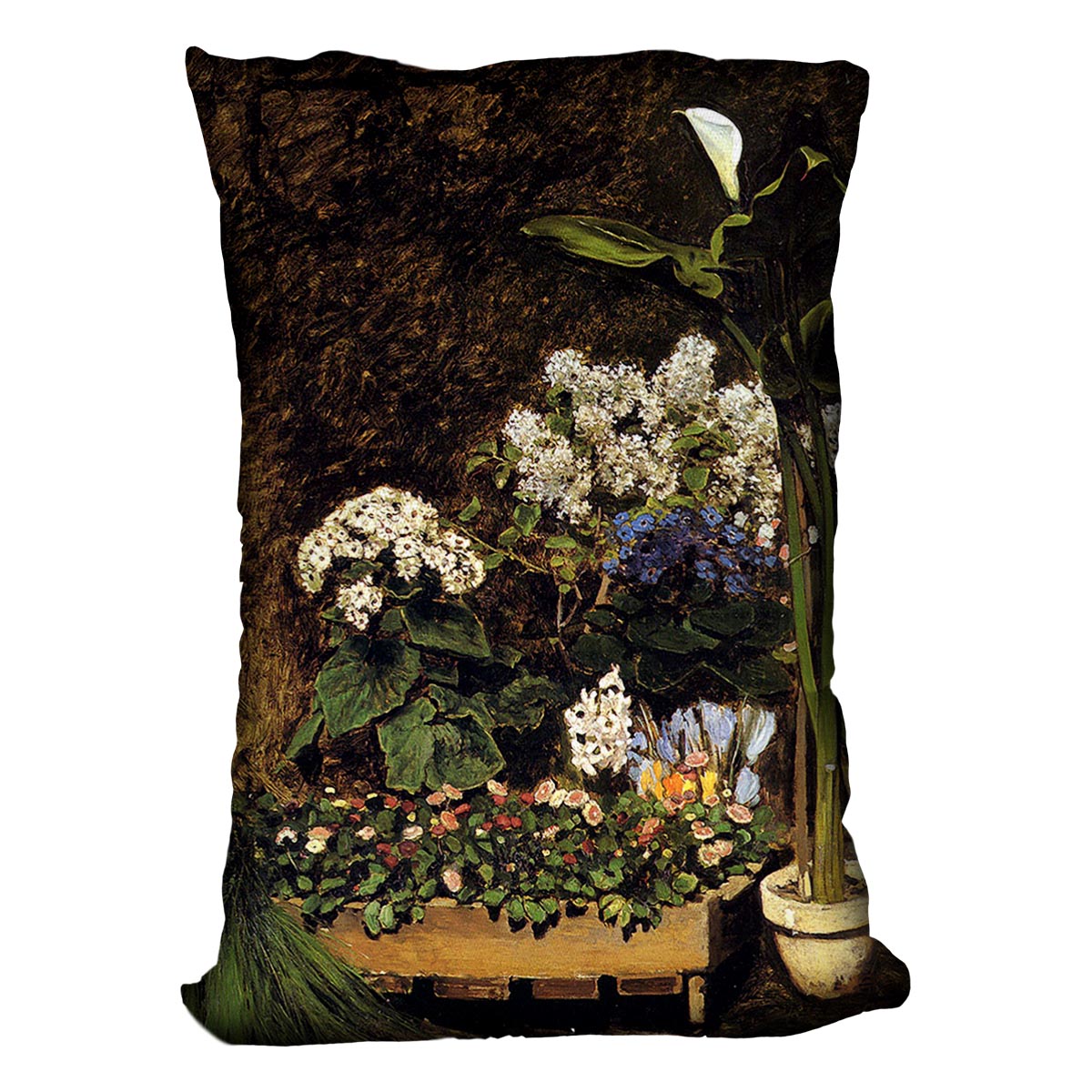 Mixed Spring Flowers by Renoir Cushion