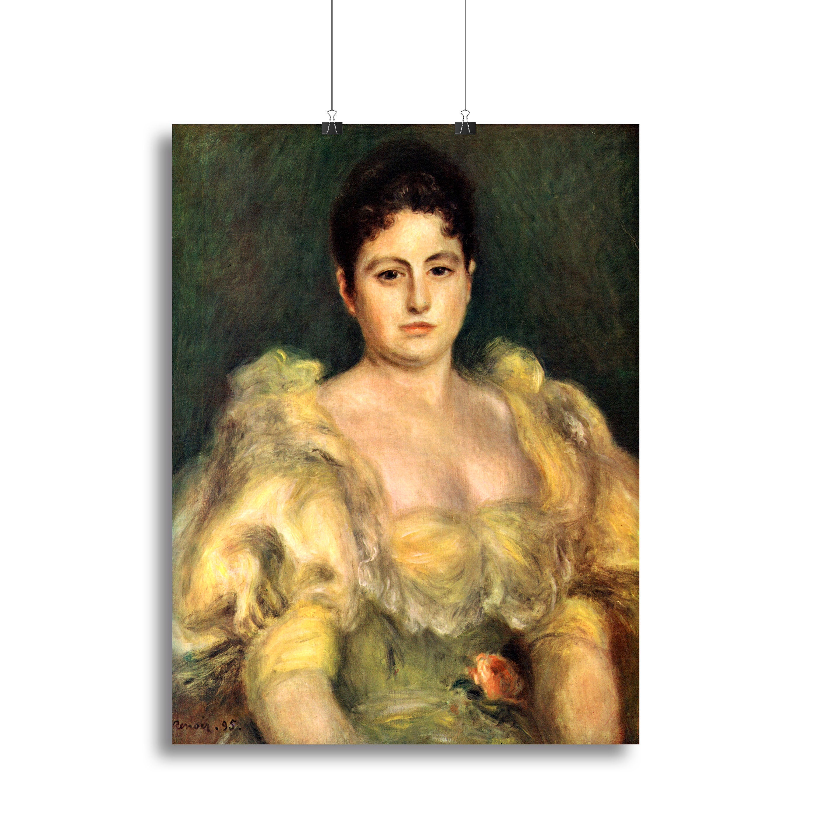 Mme Stephen Pichon by Renoir Canvas Print or Poster - Canvas Art Rocks - 2