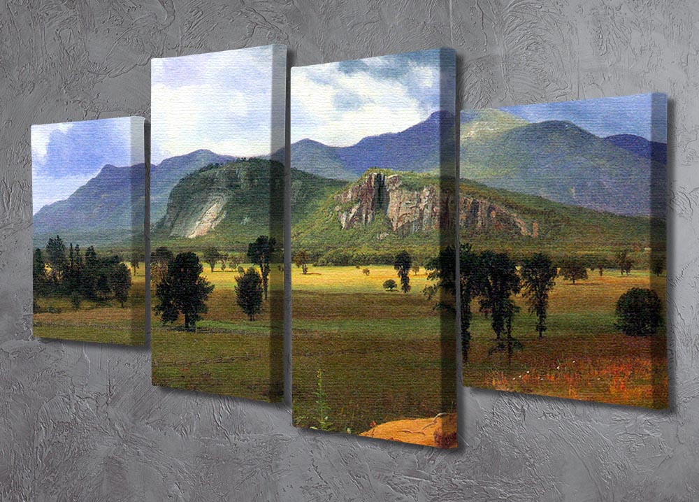 Moat Mountain Intervale New Hampshire by Bierstadt 4 Split Panel Canvas - Canvas Art Rocks - 2