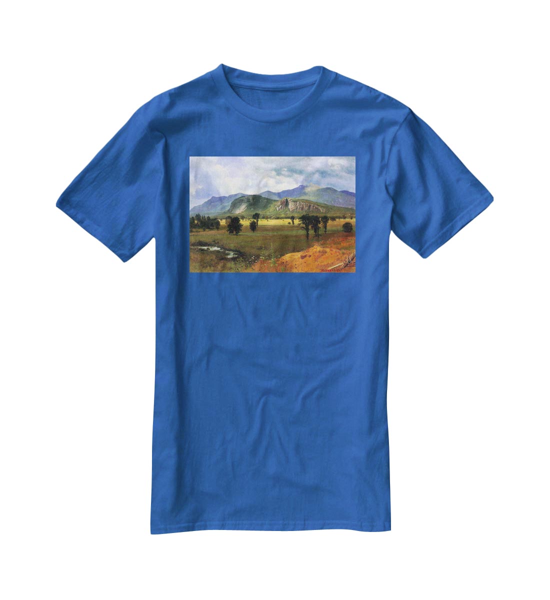 Moat Mountain Intervale New Hampshire by Bierstadt T-Shirt - Canvas Art Rocks - 2
