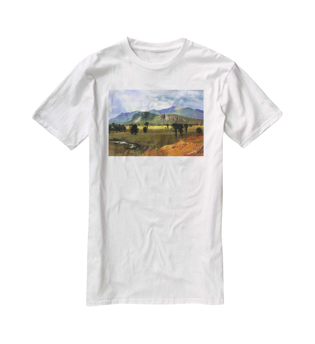 Moat Mountain Intervale New Hampshire by Bierstadt T-Shirt - Canvas Art Rocks - 5