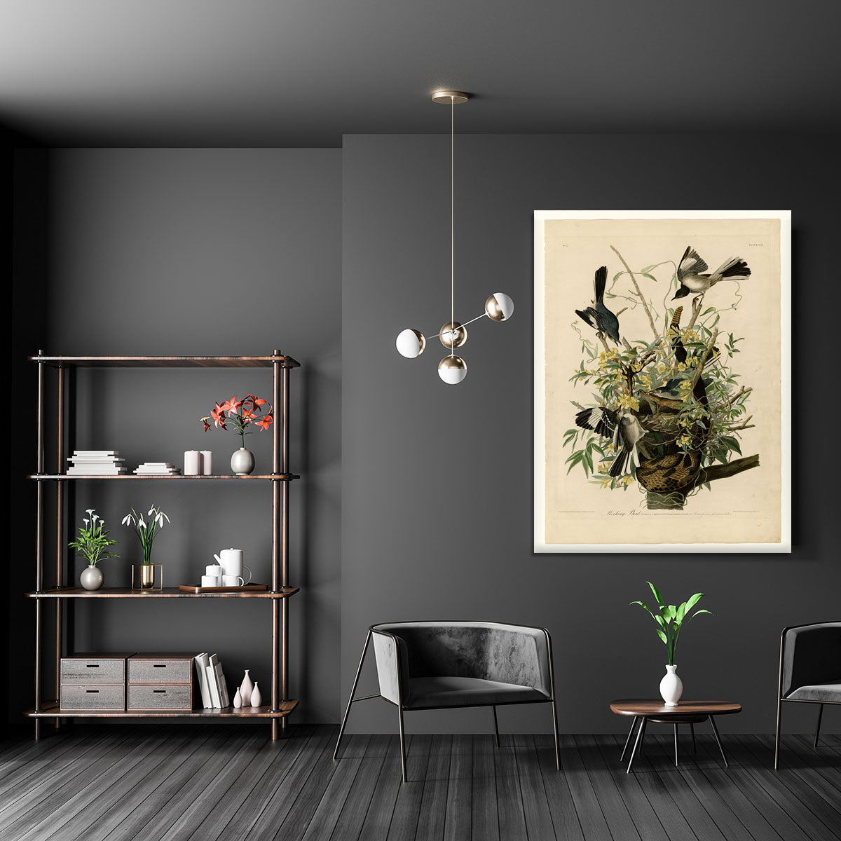 Mocking Bird by Audubon Canvas Print or Poster - Canvas Art Rocks - 5