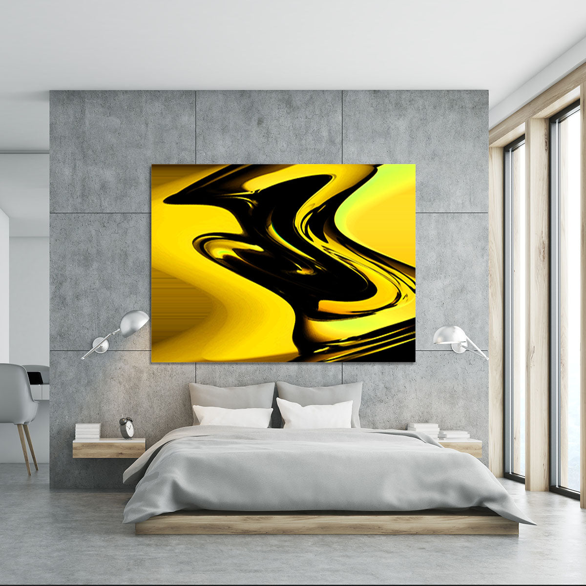 Modern Pop Art Yellow Canvas Print or Poster - Canvas Art Rocks - 5