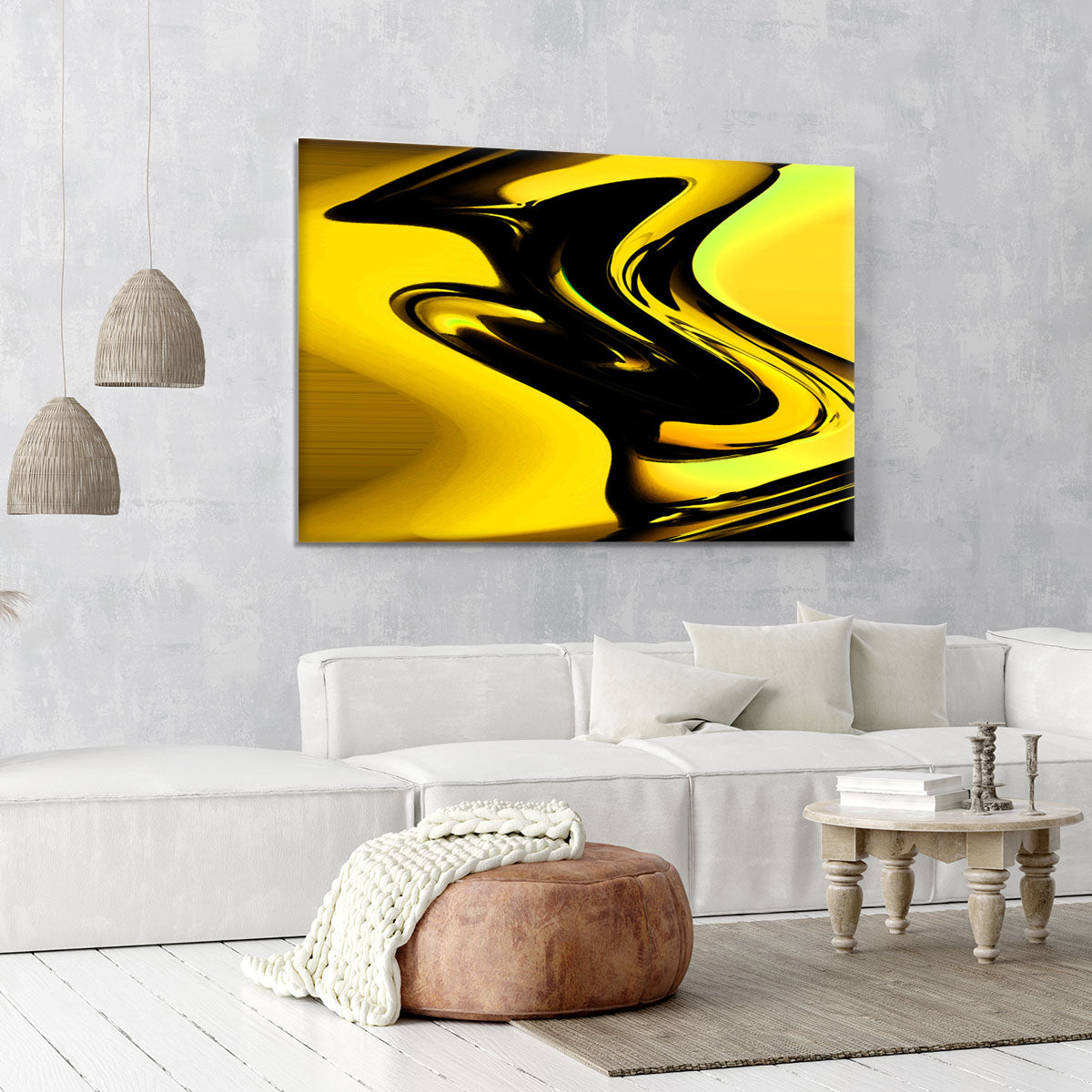 Modern Pop Art Yellow Canvas Print or Poster - Canvas Art Rocks - 6
