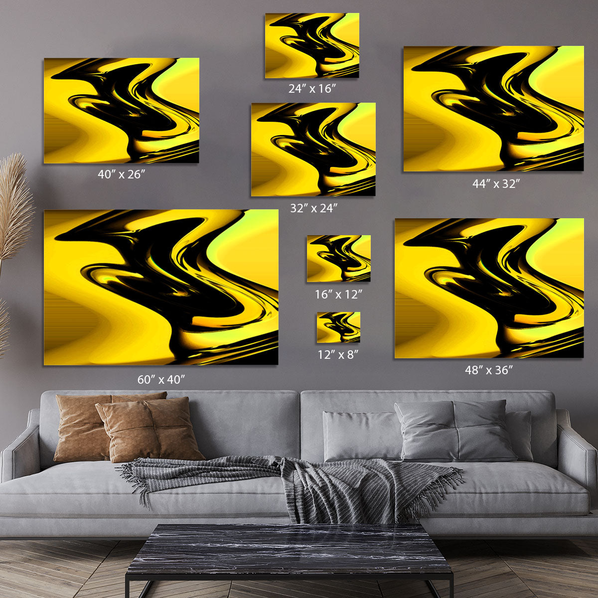 Modern Pop Art Yellow Canvas Print or Poster - Canvas Art Rocks - 7