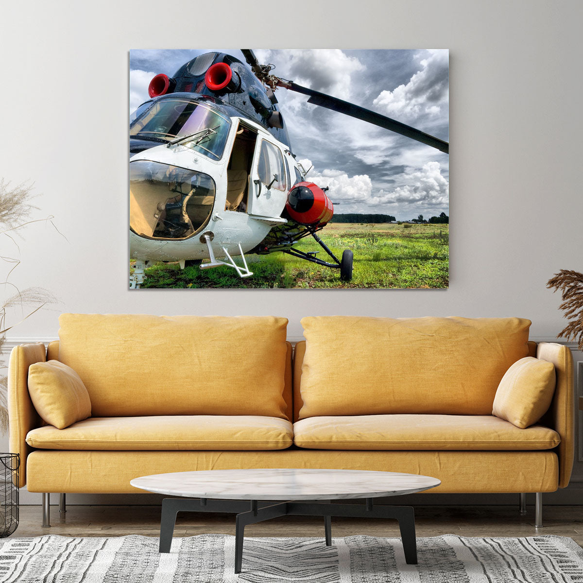 Modern light helicopter Canvas Print or Poster - Canvas Art Rocks - 4