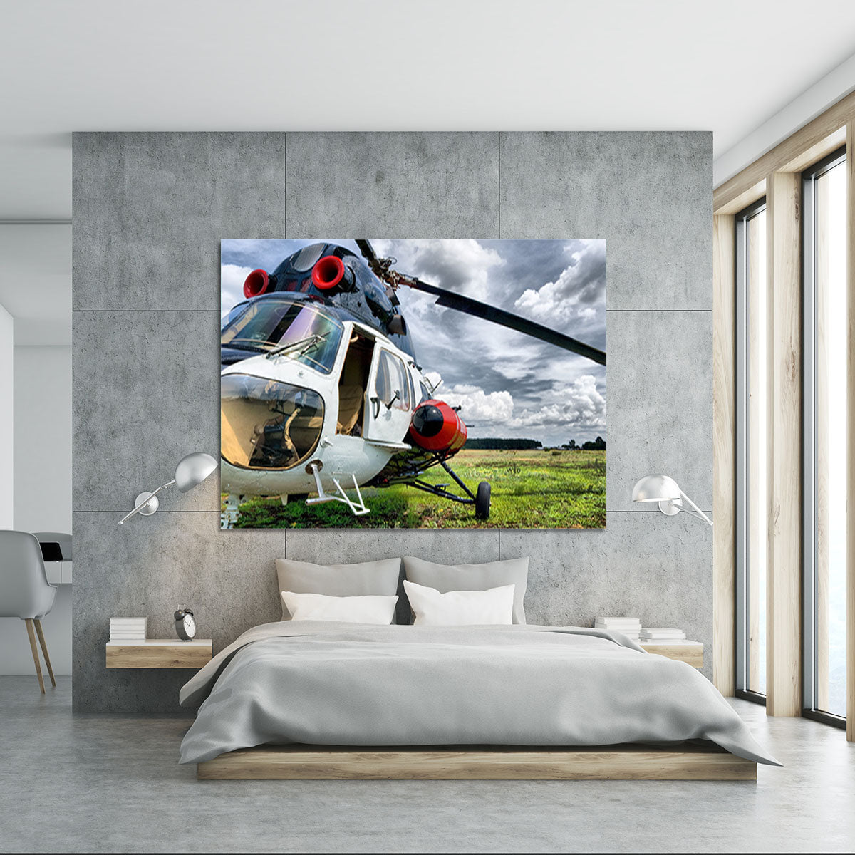 Modern light helicopter Canvas Print or Poster - Canvas Art Rocks - 5
