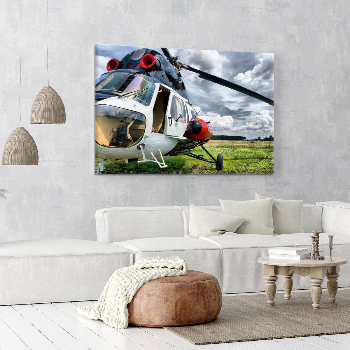 Modern light helicopter Canvas Print or Poster - Canvas Art Rocks - 6