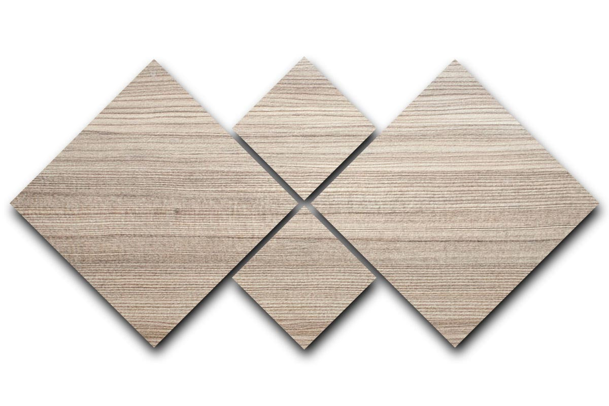 Modern wood texture 4 Square Multi Panel Canvas - Canvas Art Rocks - 1