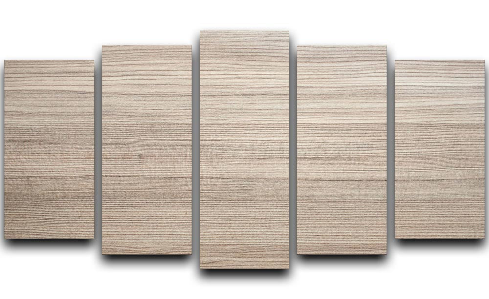 Modern wood texture 5 Split Panel Canvas - Canvas Art Rocks - 1