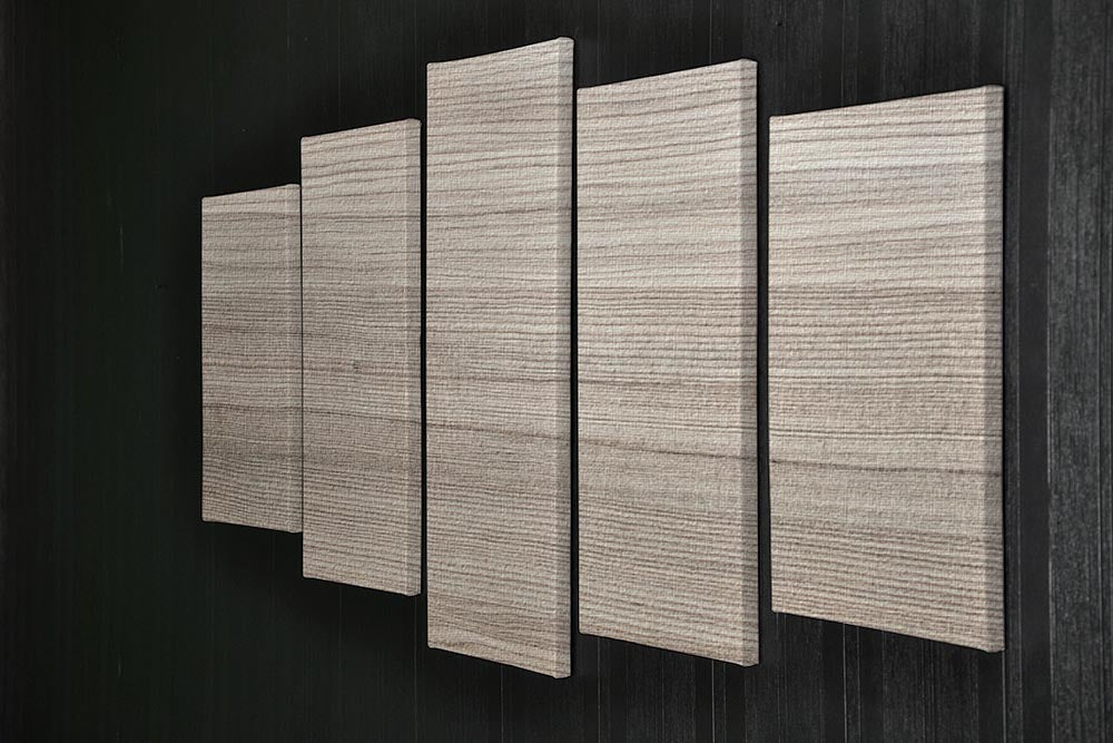 Modern wood texture 5 Split Panel Canvas - Canvas Art Rocks - 2