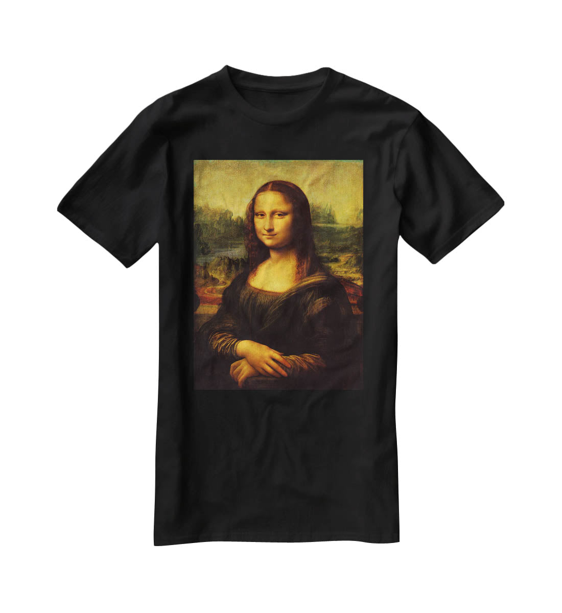 Mona Lisa by Da Vinci T-Shirt - Canvas Art Rocks - 1