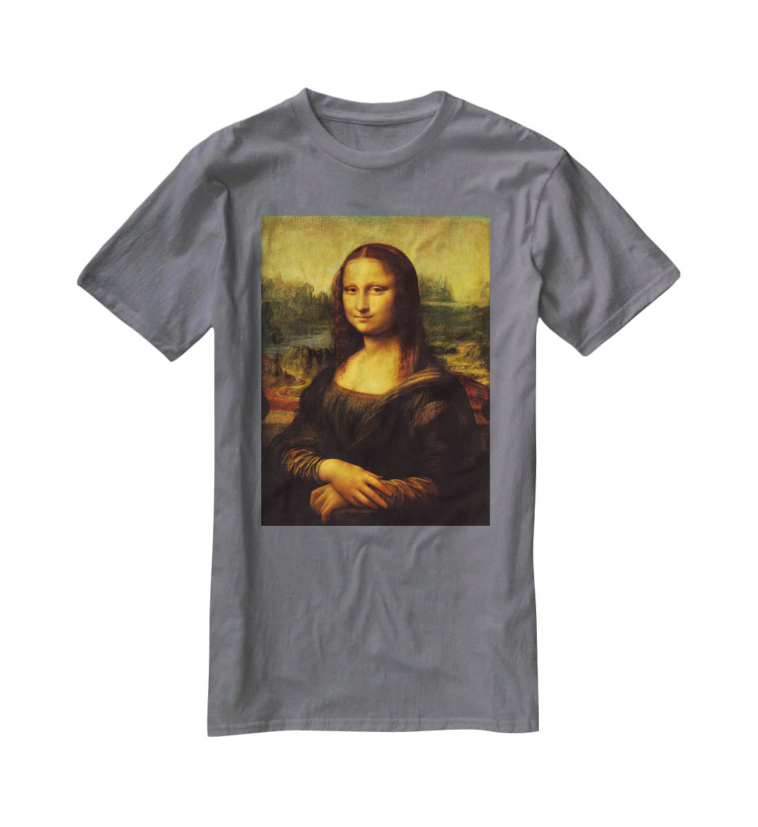 Mona Lisa by Da Vinci T-Shirt - Canvas Art Rocks - 3