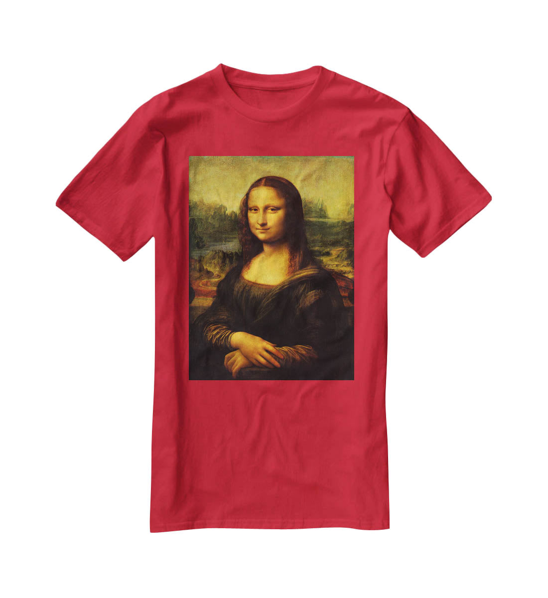 Mona Lisa by Da Vinci T-Shirt - Canvas Art Rocks - 4