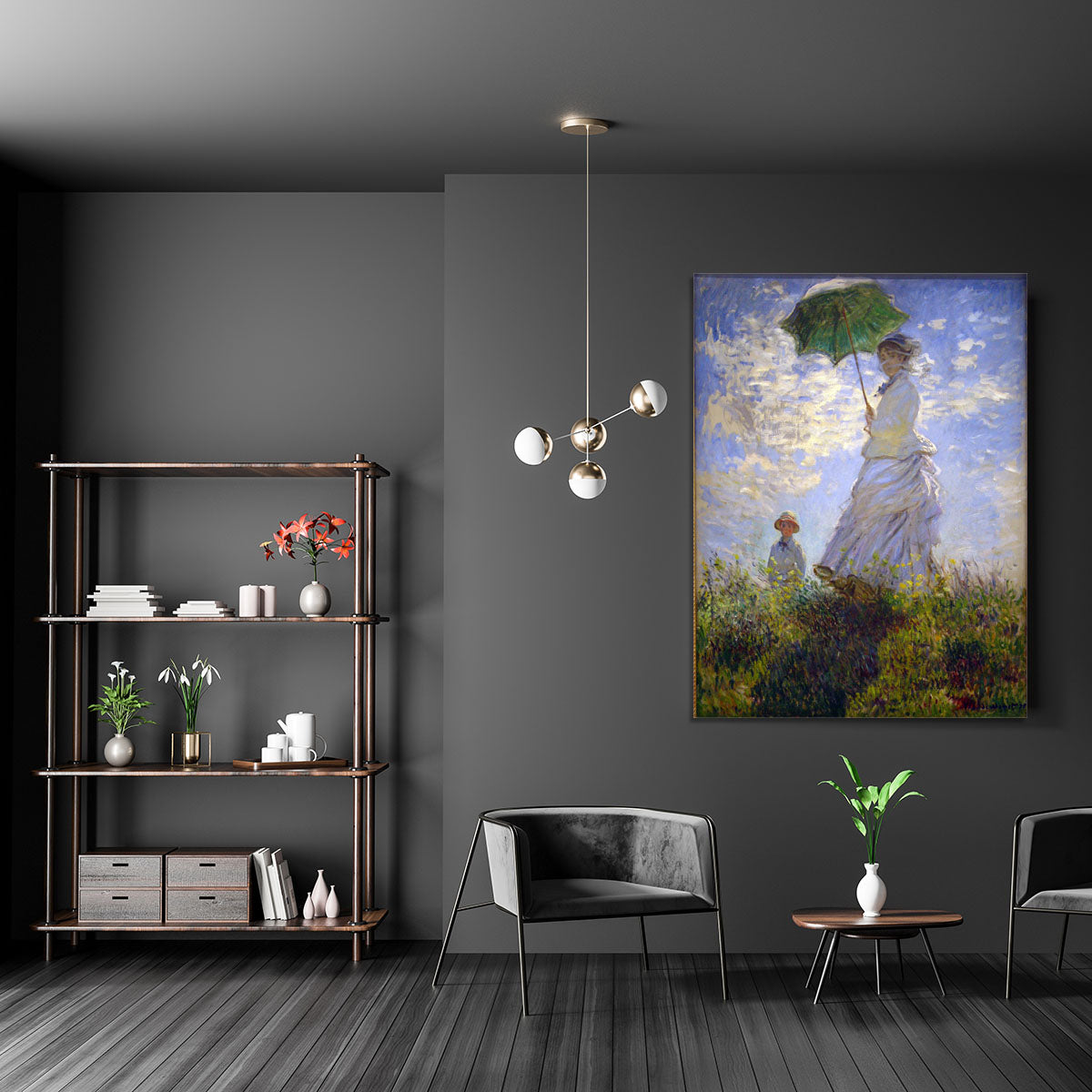 Monet Umbrella Canvas Print or Poster - Canvas Art Rocks - 5