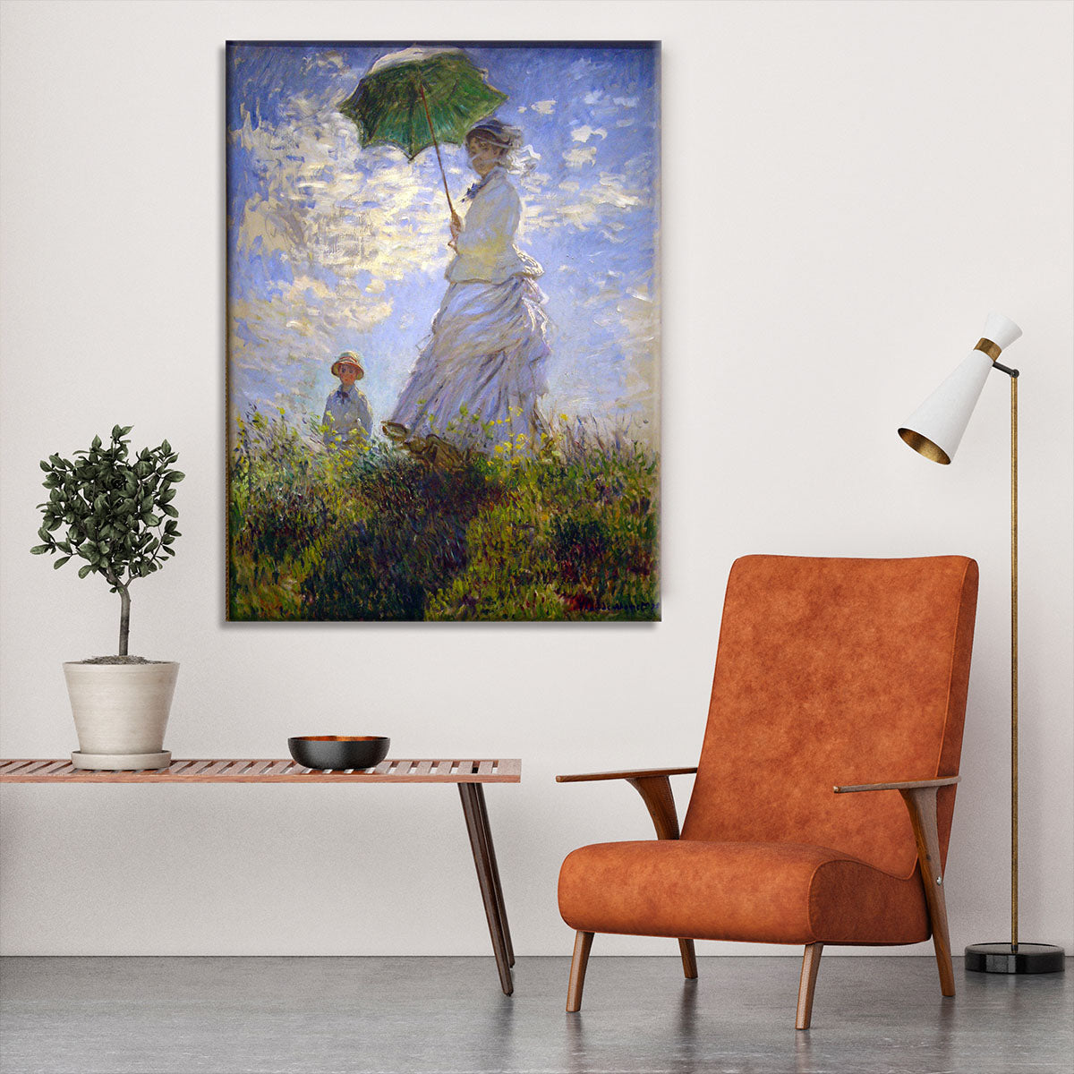 Monet Umbrella Canvas Print or Poster - Canvas Art Rocks - 6