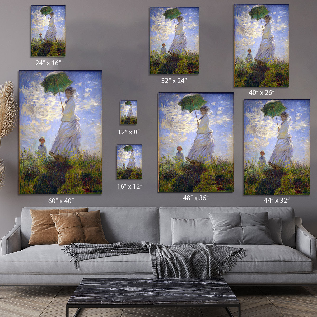 Monet Umbrella Canvas Print or Poster - Canvas Art Rocks - 7