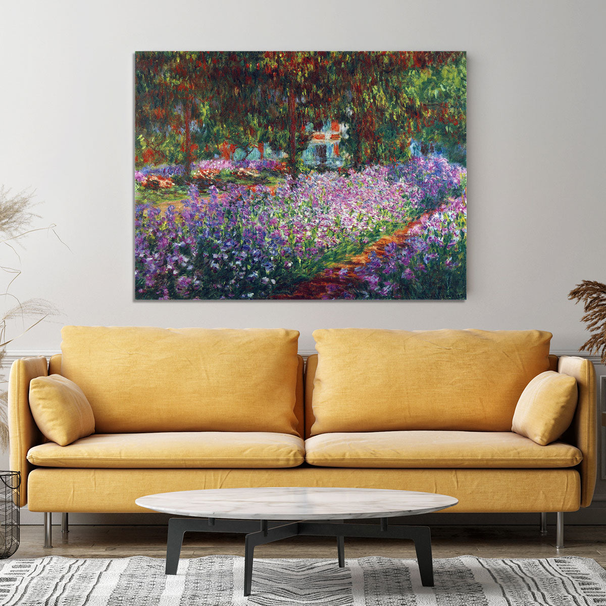 Monet's garden in Giverny by Monet Canvas Print or Poster - Canvas Art Rocks - 4