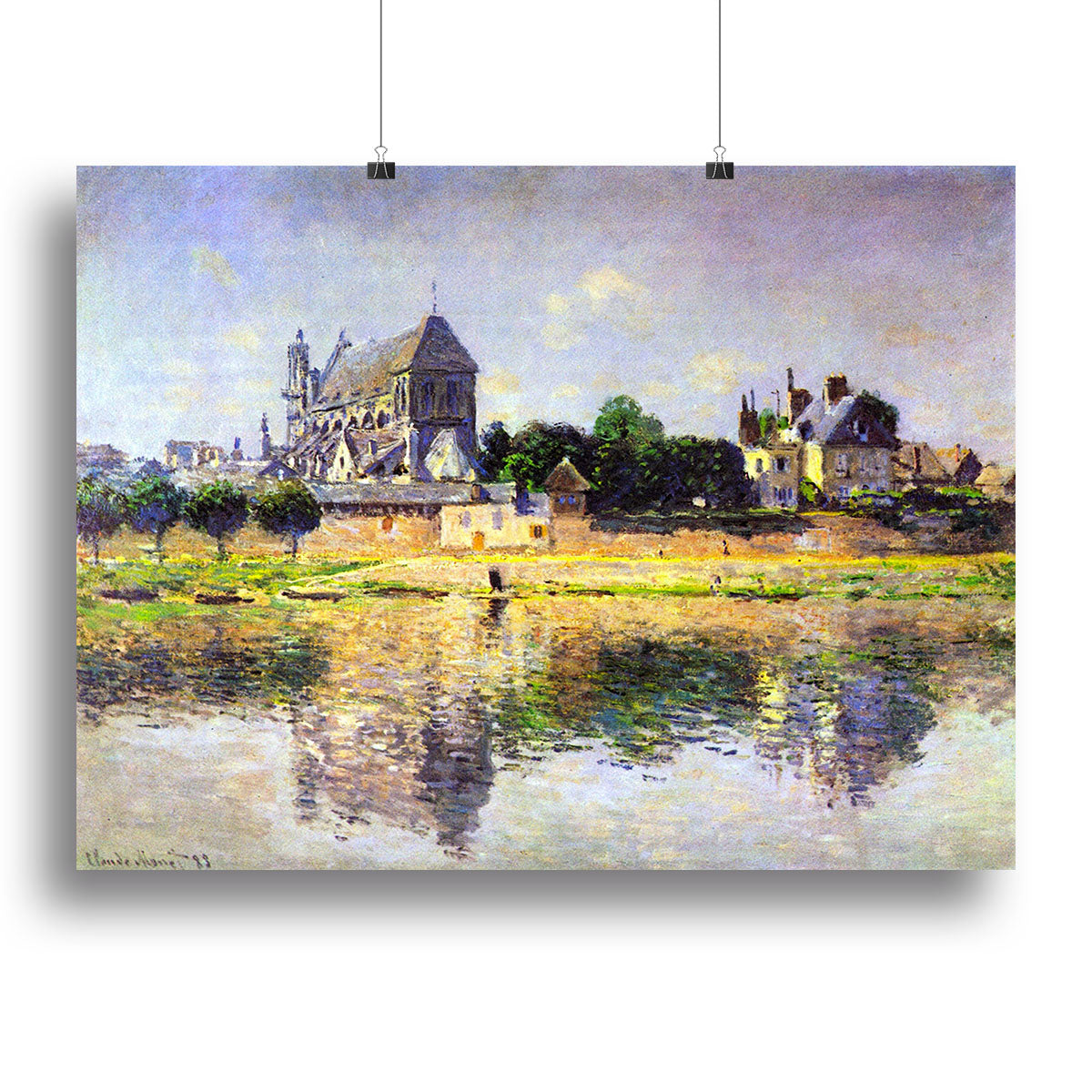 Monets garden in Vetheuil by Monet Canvas Print or Poster - Canvas Art Rocks - 2